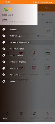 Android application Siklus screenshort