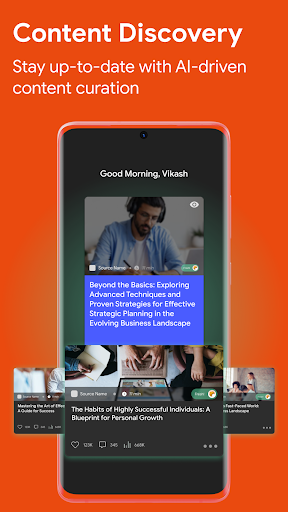 Further: Customized News Feeds Screen 3