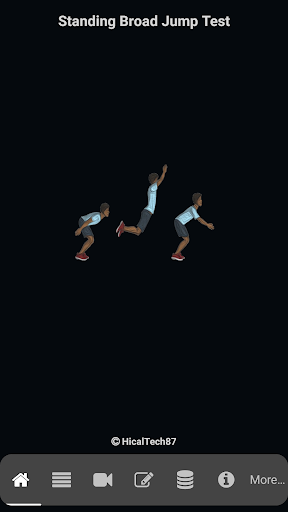Android application Standing Broad Jump Test screenshort