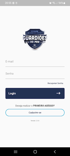 Android application Guardiões do PDV PMB screenshort
