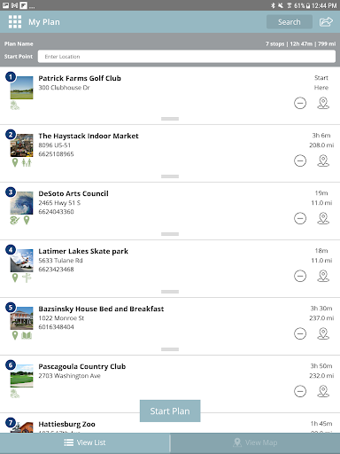 Screenshot of Visit Mississippi