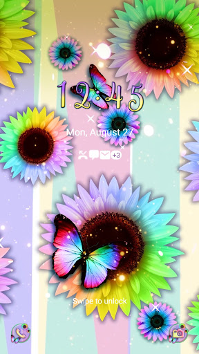 Colorful Sunflower - Wallpaper Screen 2