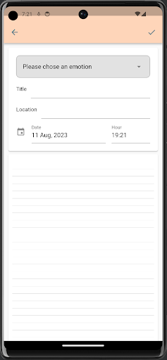 MoodTracker Screen 2