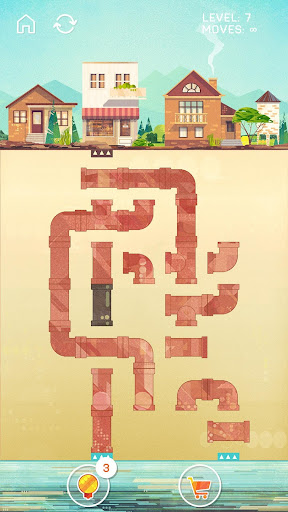 Android application PIPES Game - Pipeline Puzzle screenshort