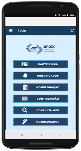 Android application CARTEIRINHA SINDEC POA screenshort