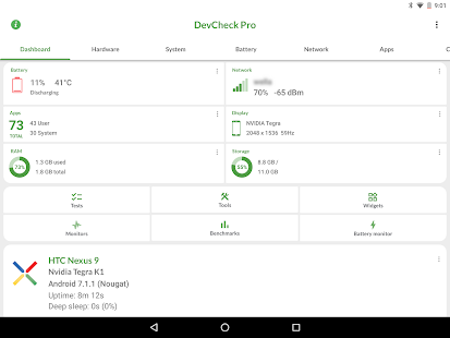 DevCheck Device & System Info Screenshot