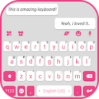 Тема для клавиатуры Pink White Chat