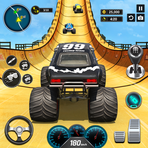 Jogos de carros Monster Truck Stunts versão móvel andróide iOS apk