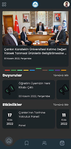 Android application ÇAKÜ App screenshort
