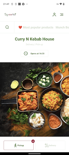 Android application Curry N Kebab House screenshort