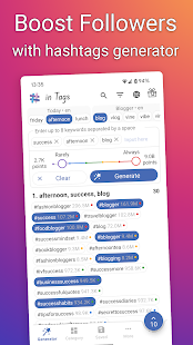 in Tags - AI Hashtag generator Ekran görüntüsü