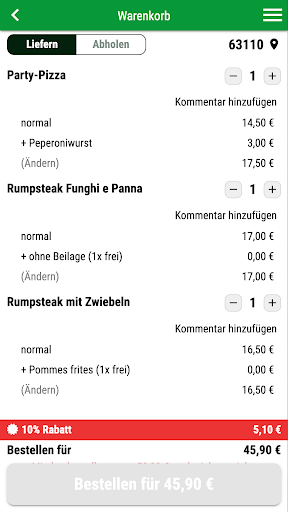 Tonys Pizza Hanau Screen 2