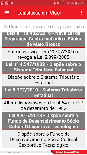 Bombeiros MT - Normas Técnicas Screen 3