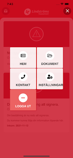 Lindströms Transport Screen 2
