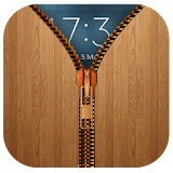 Wood Zipper Lock Screen icon