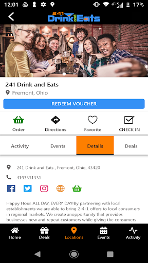 241 Drink and Eats Screen 2