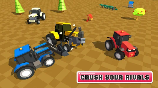 Toy Tractor Battle Crash Arena