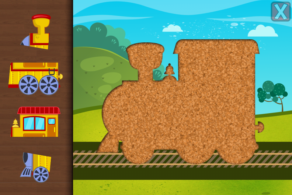 Android application Trains Planes Puzzle for Kids screenshort