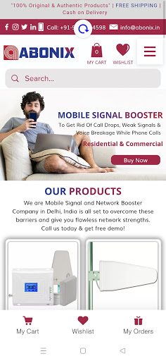 Android application Abonix screenshort