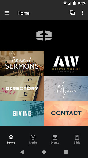 Android application Cornerstone Bible Church screenshort