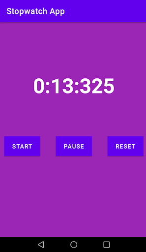 Stopwatch App Screen 3