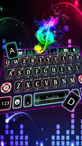 Neon Music Dj 2 Keyboard Theme Screen 2