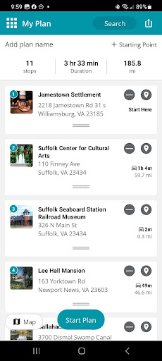 Screenshot of Visit Chesapeake VA