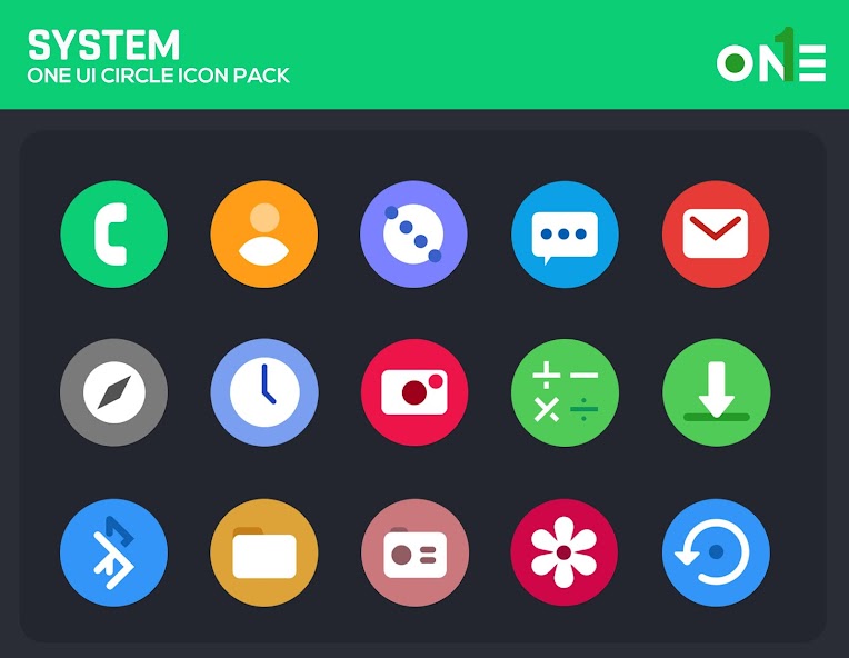OneUI Circle Icon Pack 4.7.1 APK + Mod (Unlimited money) untuk android
