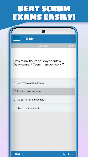 Android application Scrum Test - Quiz Simulator screenshort