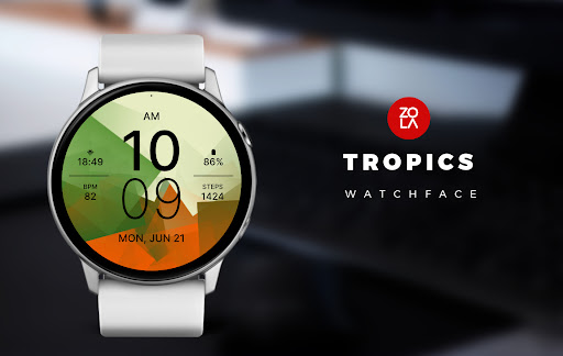 Android application Tropics Watch Face screenshort