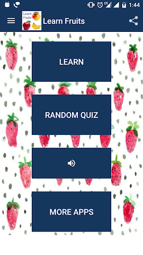 Android application Fruits Names Learning for Kids screenshort