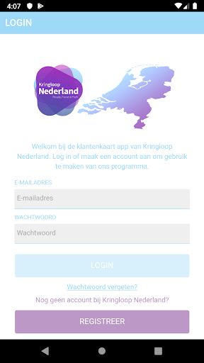 Android application Kringloop Nederland screenshort