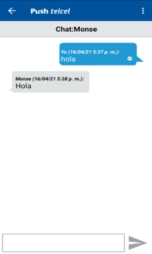 Push Telcel Screen 3