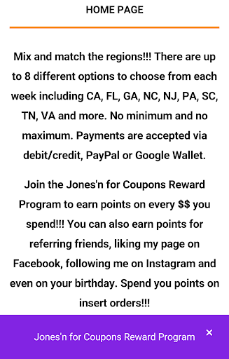 JonesnforCoupons Screen 2