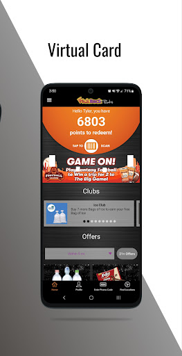 KickBack Points Screen 2