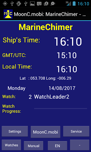 Android application MarineChimer screenshort