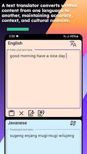 English Javanese Translate Screen 3