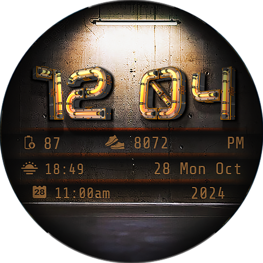 Cyborg Neon Watch Face icon