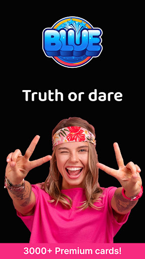 Android application Truth or dare! Blue screenshort