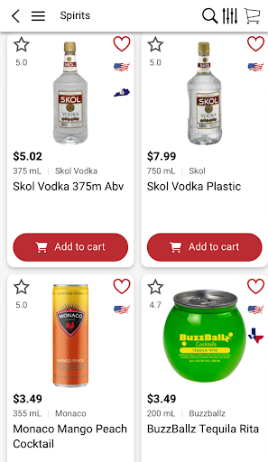 Android application RED VIOLIN WINE & SPIRITS screenshort