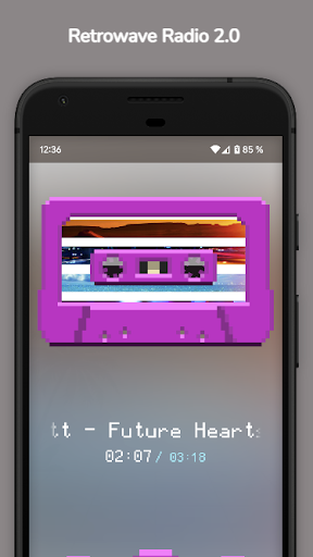 Android application Retrowave Radio 2.0 screenshort