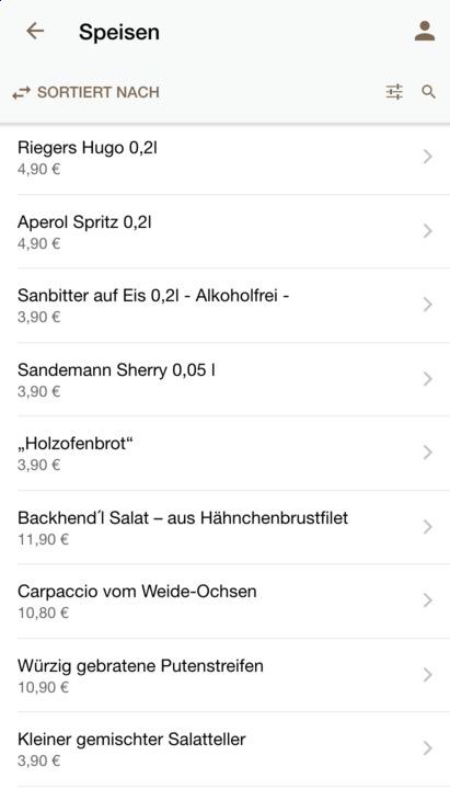 Android application Gasthof Neuwirt screenshort