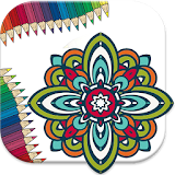 Mandala coloring pages icon