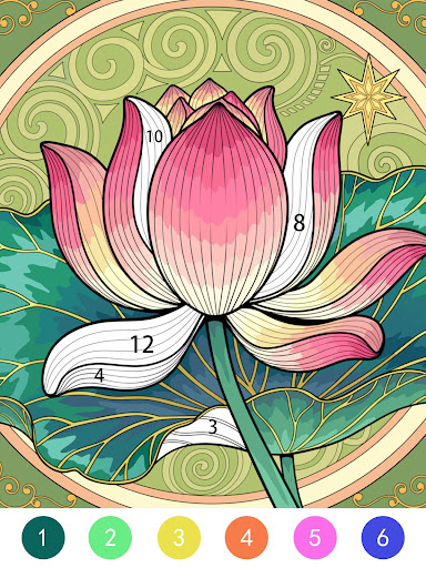 Tangle Color by Number Book screenshot 10