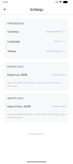 PocketLog - expense manager screenshot 5