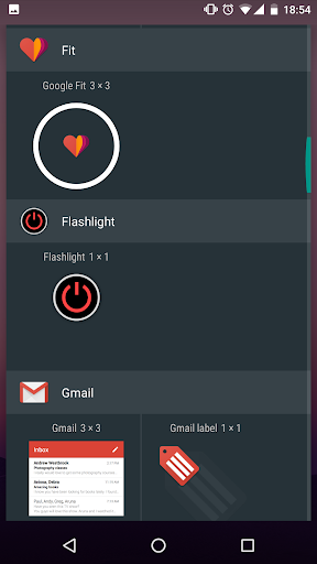 Android application Flashlight Widget screenshort