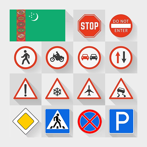 Дорожные Знаки ПДД Туркмении logo