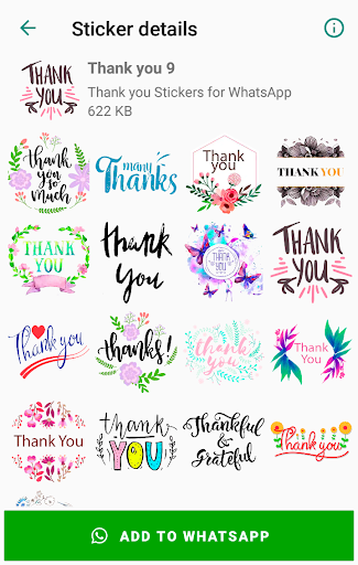 Thank You Stickers WhatsApp - WAStickerApps APK Free for Android - APKtume.com