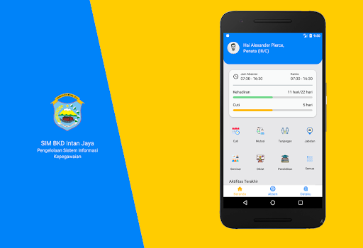 Android application SIM BKD - Intan Jaya Pimpinan screenshort