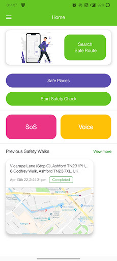 Android application Ashford Streetwise screenshort